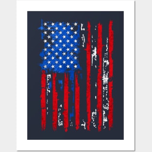 FLAG AMERICA 4 JULY PROUD Posters and Art